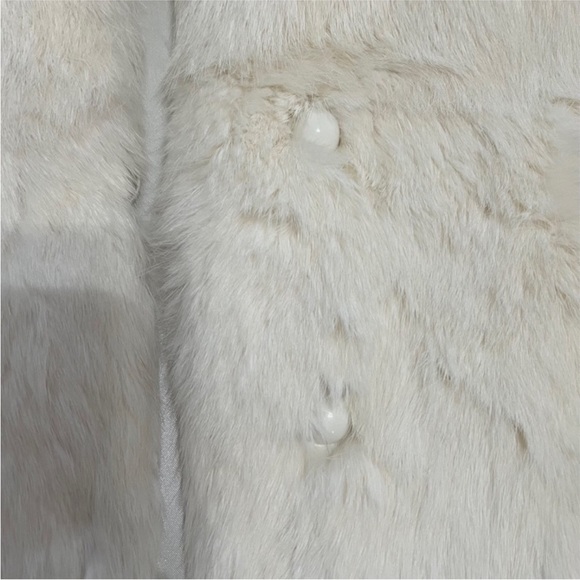 White rabbit fur jacket - Picture 5 of 7